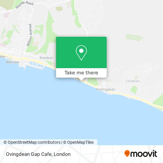 Ovingdean Gap Cafe map