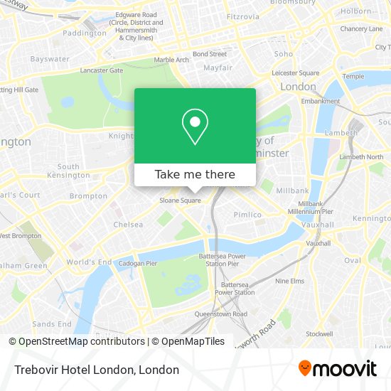 Trebovir Hotel London map