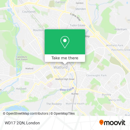 WD17 2QN map