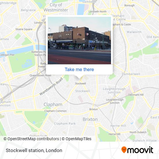 Stockwell station map
