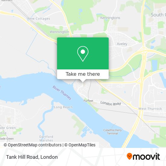 Tank Hill Road map