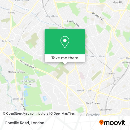 Gonville Road map