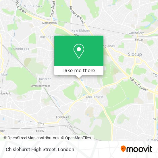 Chislehurst High Street map