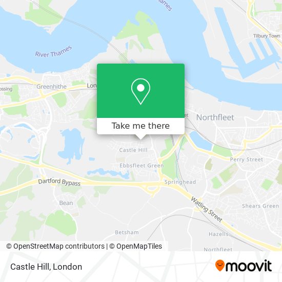 Castle Hill map