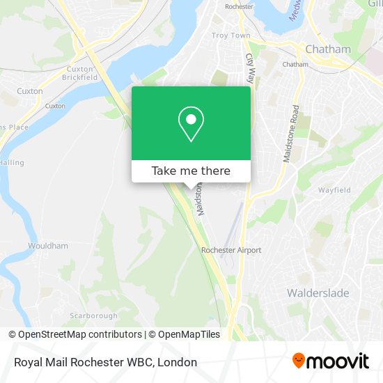 Royal Mail Rochester WBC map