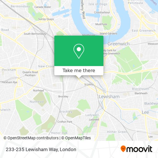 233-235 Lewisham Way map