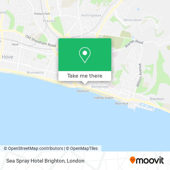 Sea Spray Hotel Brighton map