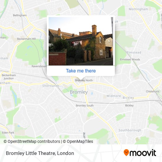 Bromley Little Theatre map