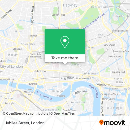 Jubilee Street map