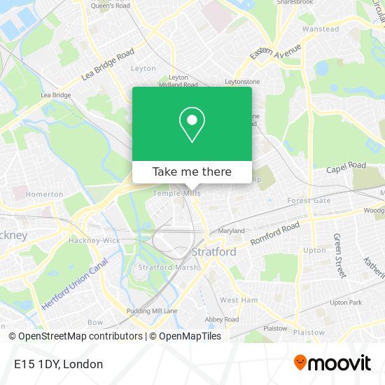 E15 1DY map