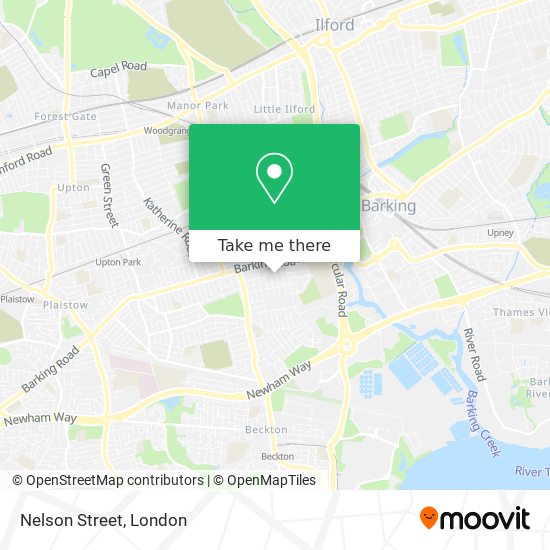 Nelson Street map