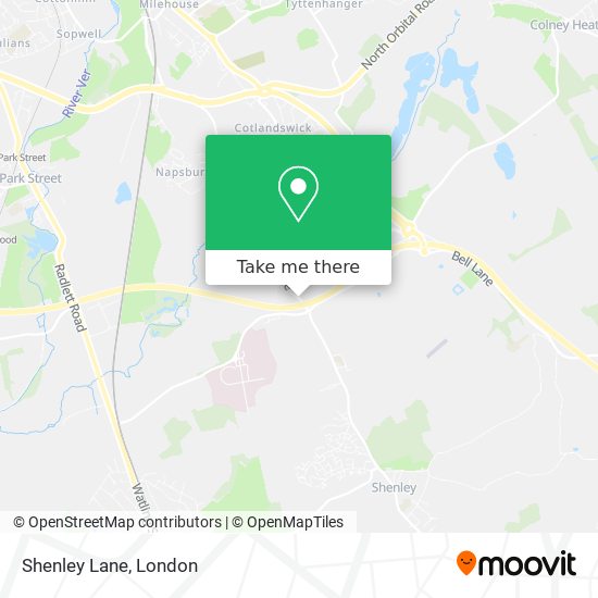 Shenley Lane map