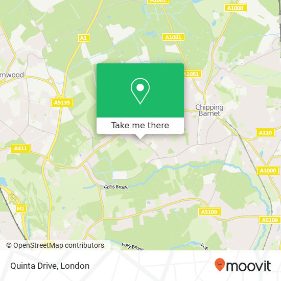 Quinta Drive map