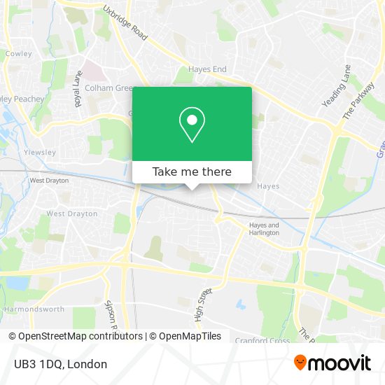UB3 1DQ map