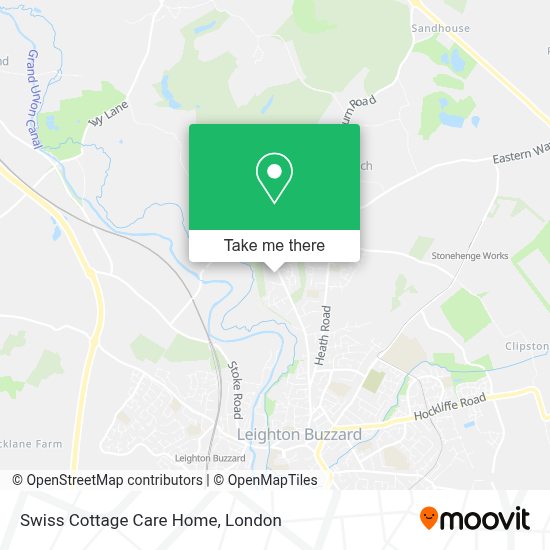 How to get to Swiss Cottage Care Home in Leighton Buzzard by Bus, Train