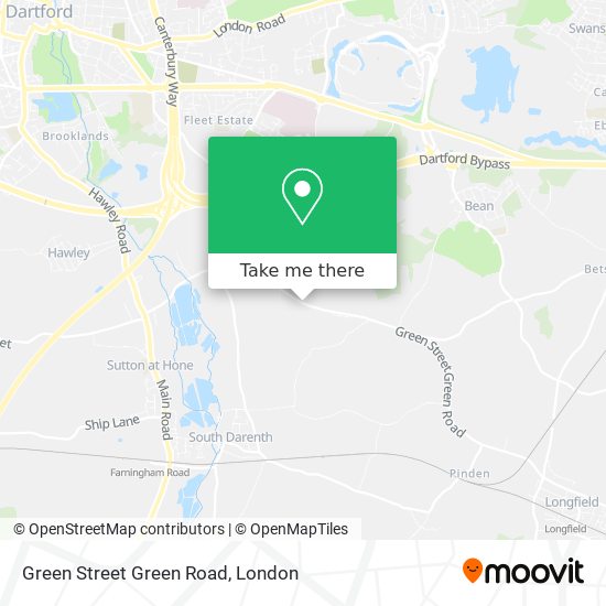 Green Street Green Road map