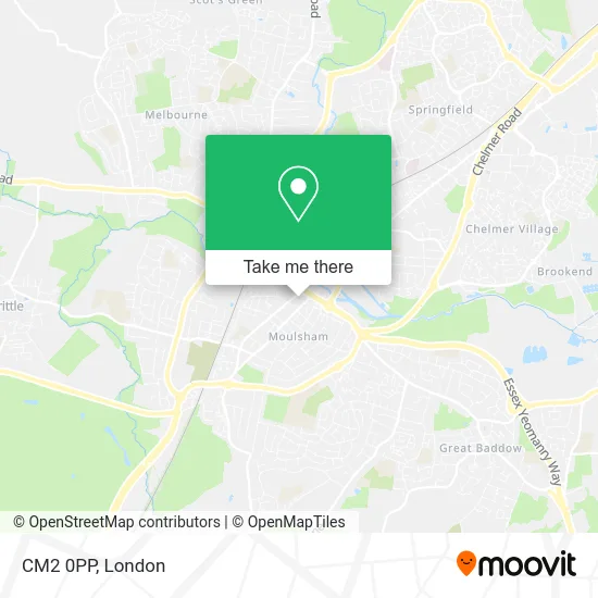 CM2 0PP map