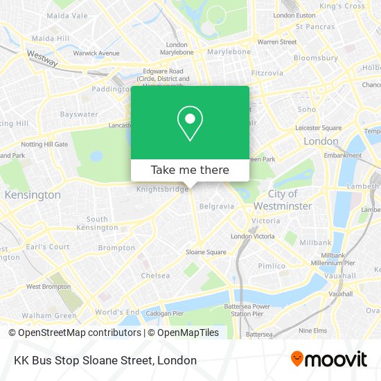 KK Bus Stop Sloane Street map