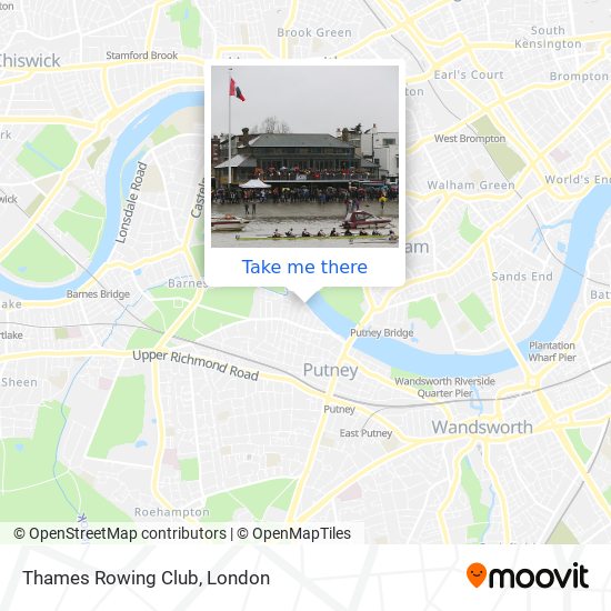 Thames Rowing Club map