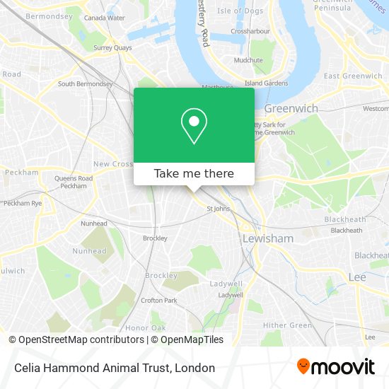 Celia Hammond Animal Trust map