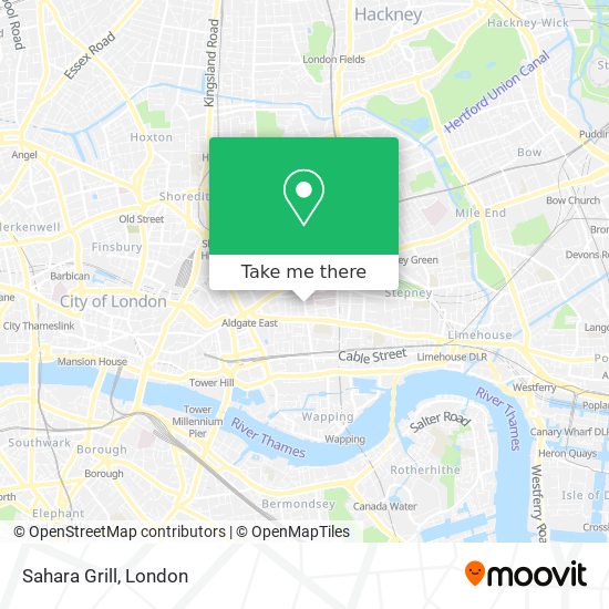 Sahara Grill map