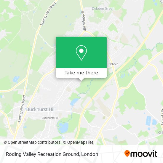 Roding Valley Recreation Ground map