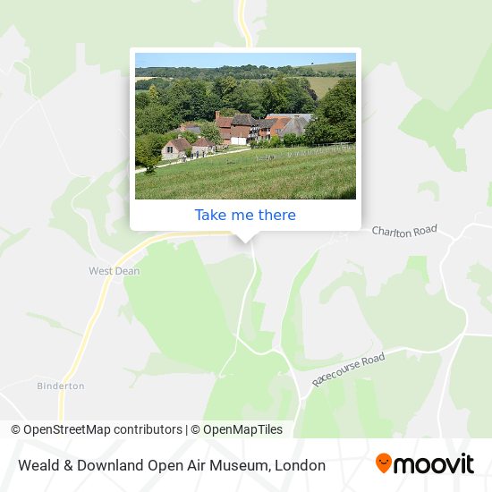 Weald & Downland Open Air Museum map