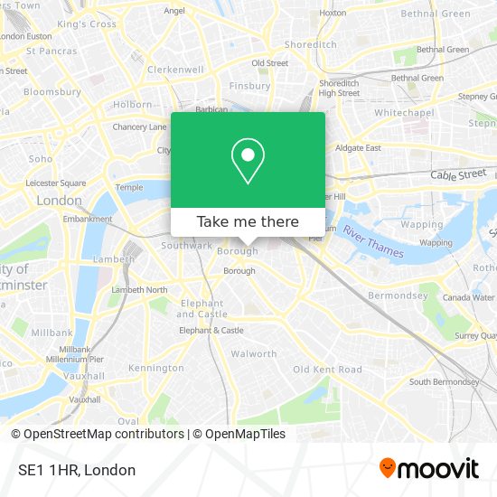 SE1 1HR map