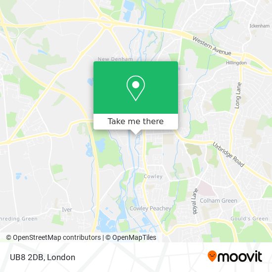 UB8 2DB map