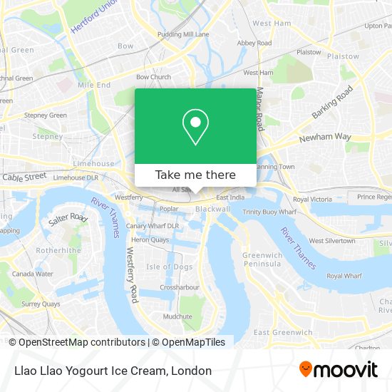 Llao Llao Yogourt Ice Cream map
