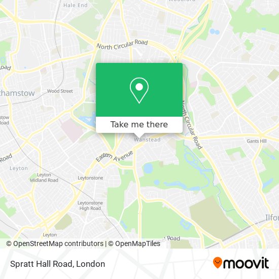Spratt Hall Road map
