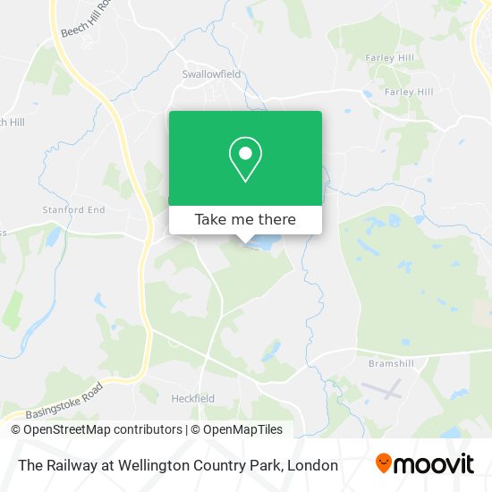 The Railway at Wellington Country Park map