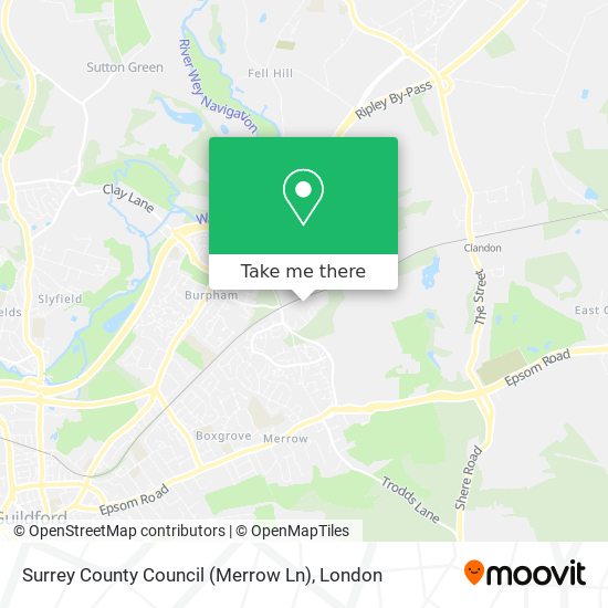 Surrey County Council (Merrow Ln) map