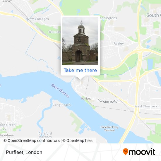 Purfleet map