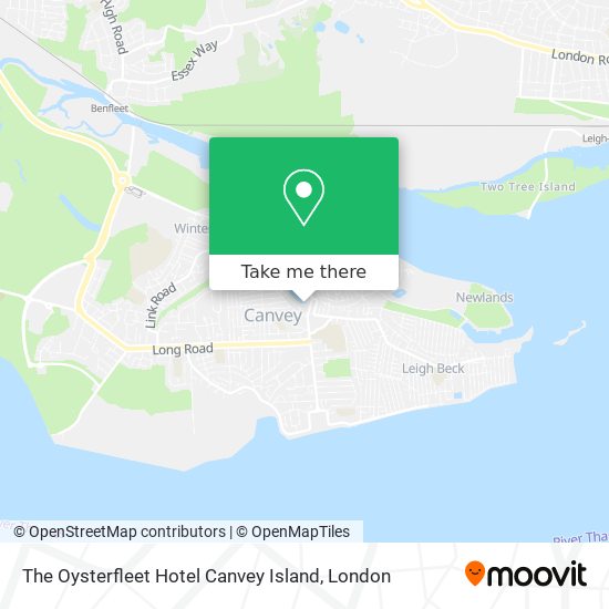 The Oysterfleet Hotel Canvey Island map