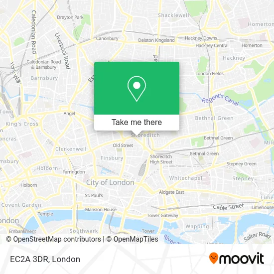 How to Get to EC2A 3DR in Shoreditch by Tube, Bus or Train?