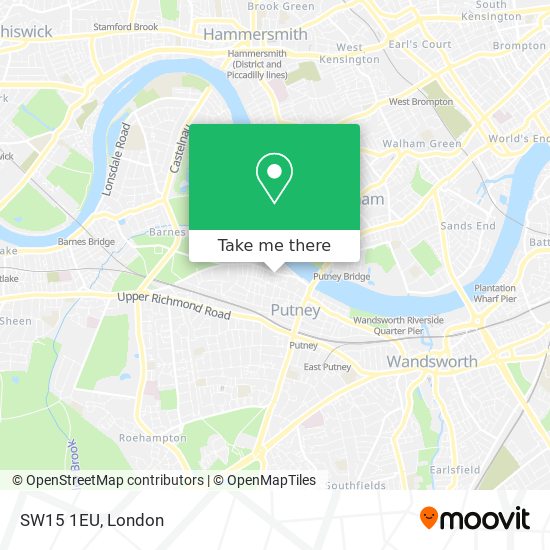 SW15 1EU map