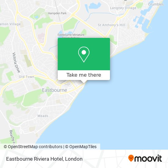 Eastbourne Riviera Hotel map
