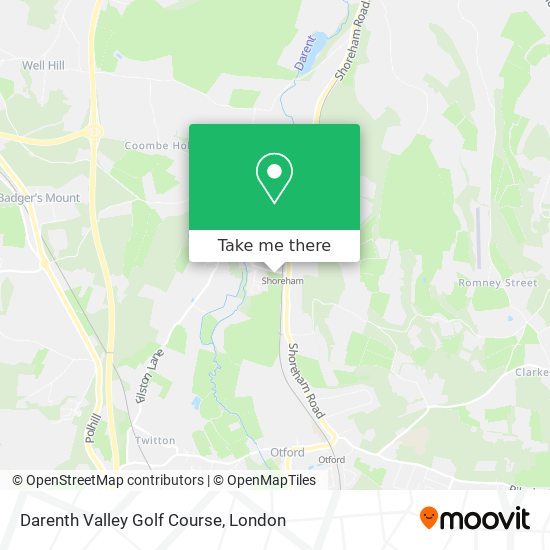 Darenth Valley Golf Course map