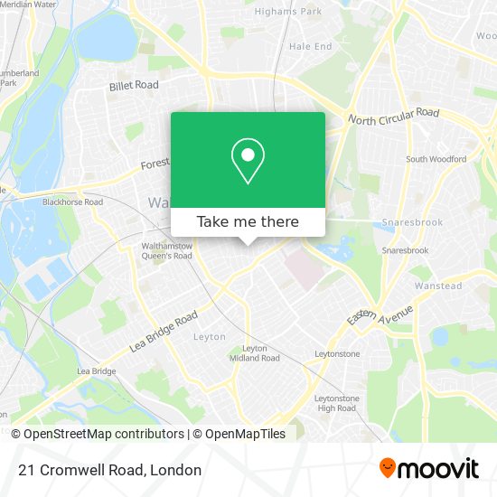 21 Cromwell Road map