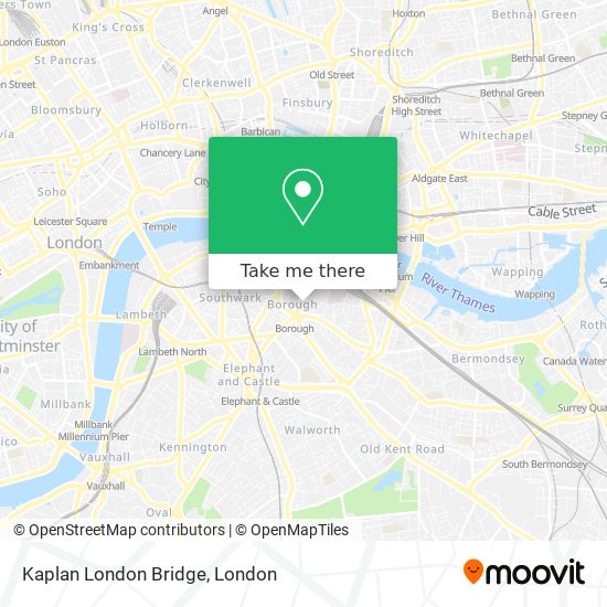 Kaplan London Bridge map