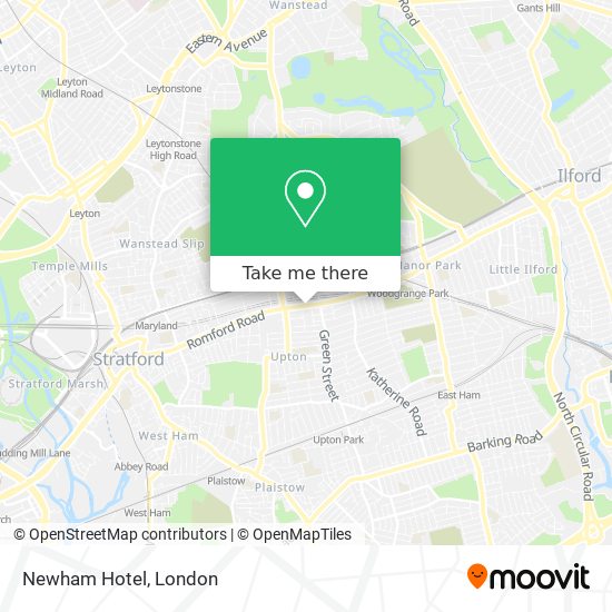 Newham Hotel map