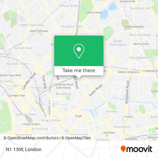 N1 1SW map
