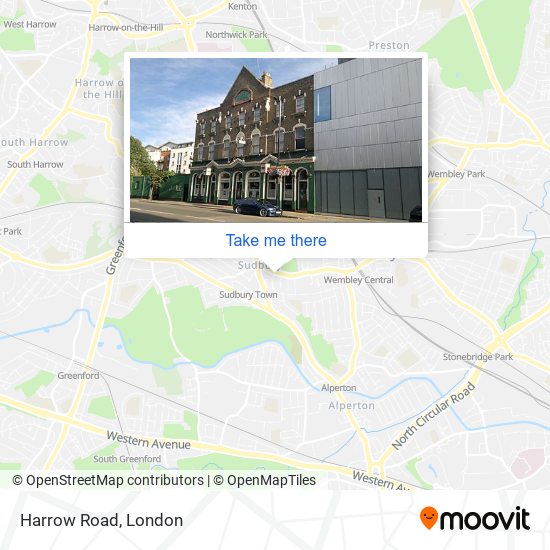 Harrow Road map
