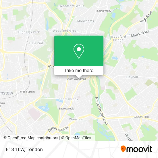 How to Get to E18 1LW in South Woodford by Tube, Bus, Train or DLR?