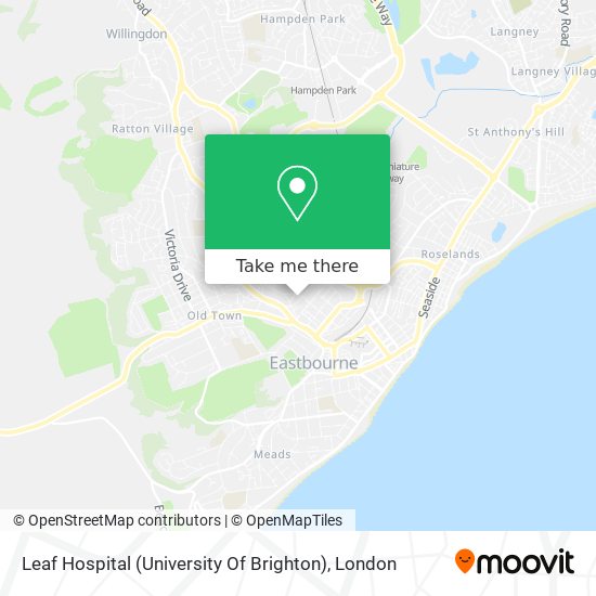 Leaf Hospital (University Of Brighton) map