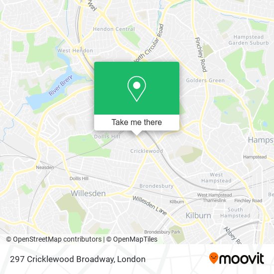 297 Cricklewood Broadway map