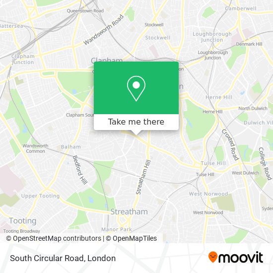 South Circular Road map