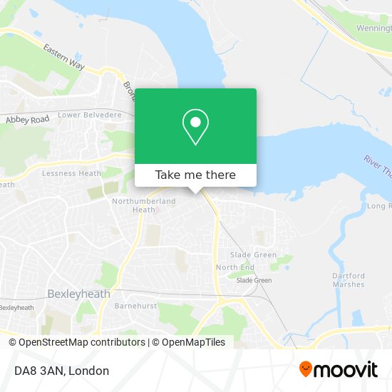 DA8 3AN map
