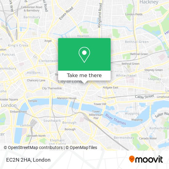 EC2N 2HA map